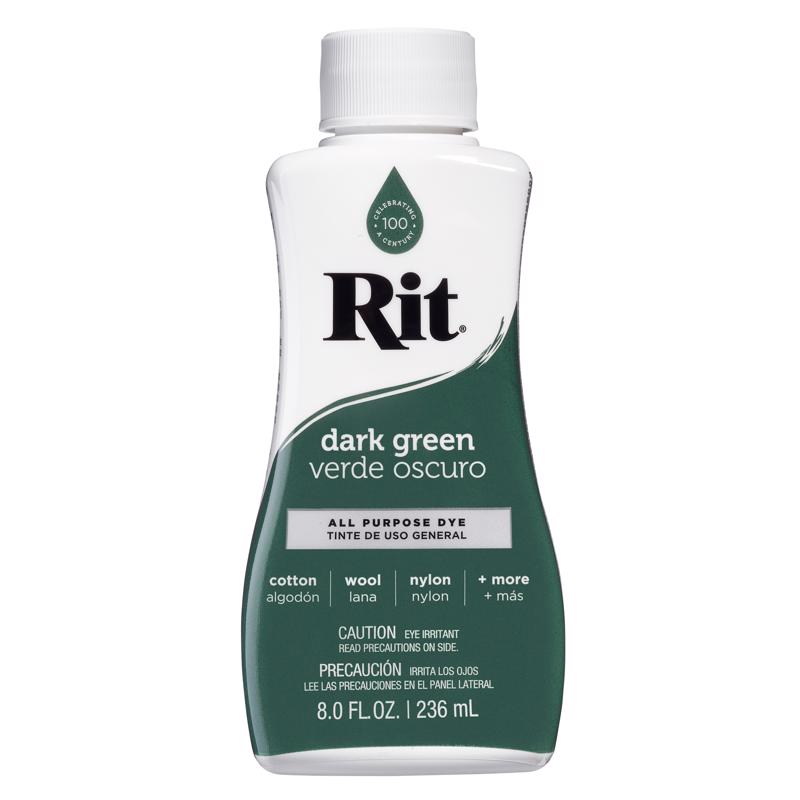 Rit 8 oz Dark Green For Fabric Dye, Pack of 3