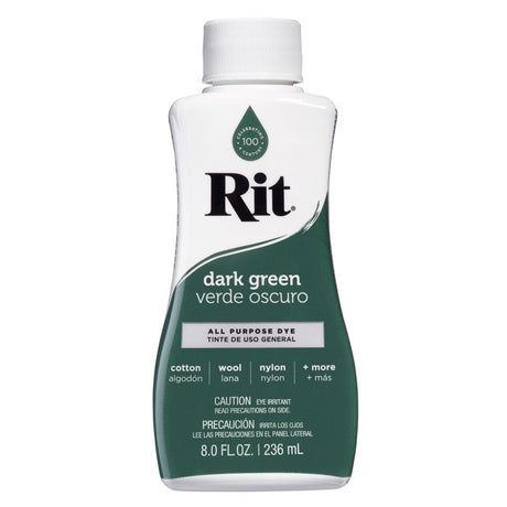 Rit 8 oz Dark Green For Fabric Dye, Pack of 3