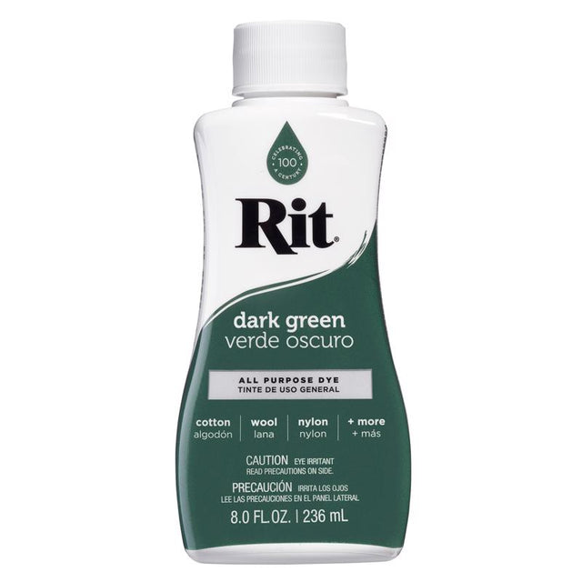 Rit 8 oz Dark Green For Fabric Dye, Pack of 3