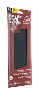 Ace 10-1/2 in. L X 4-1/2 in. W 150 Grit Silicon Carbide Drywall Sanding Sheet 6 pk, Pack of 5