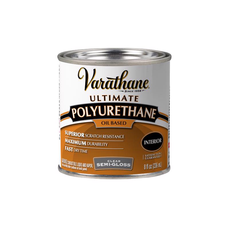 Varathane Premium Semi-Gloss Clear Oil-Based Polyurethane 0.5 pt, Pack of 4