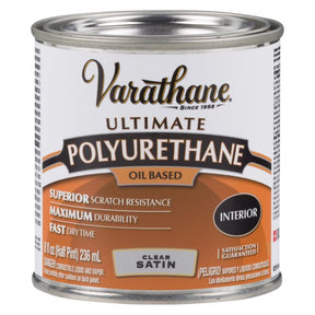 Varathane Premium Satin Clear Oil-Based Polyurethane 0.5 pt, Pack of 4