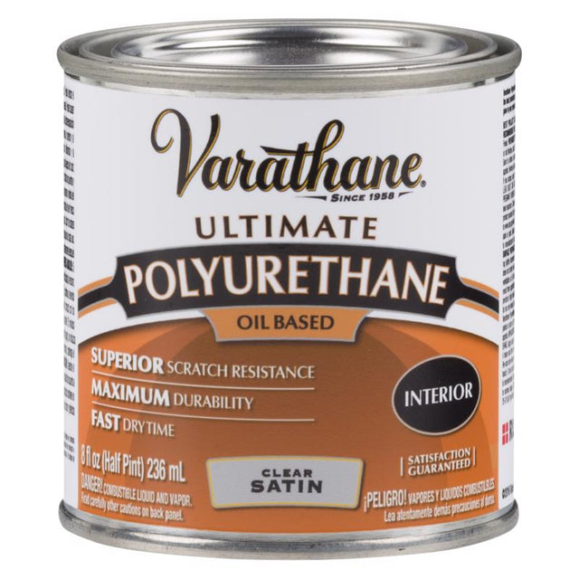 Varathane Premium Satin Clear Oil-Based Polyurethane 0.5 pt, Pack of 4