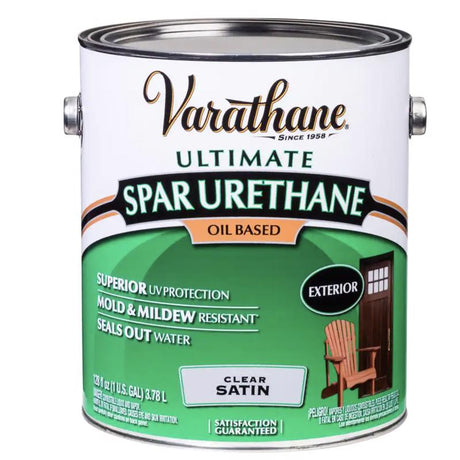 Varathane Premium Satin Clear Oil-Based Spar Urethane 1 gal, Pack of 2
