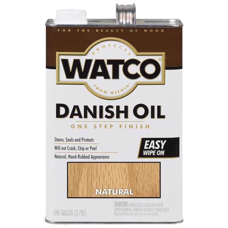 WATCO Transparent Natural Oil-Based Danish Oil 1 gal, Pack of 2