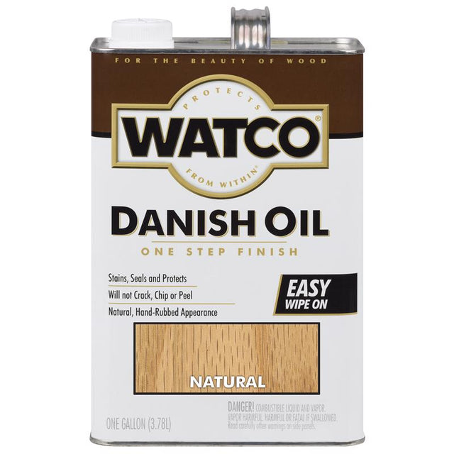 WATCO Transparent Natural Oil-Based Danish Oil 1 gal, Pack of 2