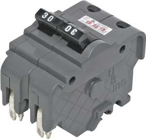 Federal Pacific UBIF230N Circuit Breaker, Type NA, 30 A, 2-Pole, 120/240 V, Plug
