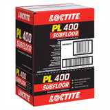 Loctite PL 400 Subfloor Adhesive Synthetic Latex Subfloor Construction Adhesive 10 oz, Pack of 12
