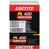 Loctite PL 400 Subfloor Adhesive Synthetic Rubber Subfloor Construction Adhesive 28 oz, Pack of 12