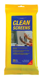 Ettore Screen Cleaner 25 ct Wipes, Pack of 12