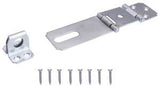 ProSource LR-136-BC3L-PS Safety Hasp, 3-1/2 in L, Steel, Zinc, 7/16 in Dia Shackle, Fixed Staple