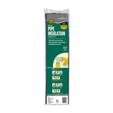 M-D 50240 Tube Pipe Insulation, 3 ft L, Polyethylene, Black, 1-1/8 in Pipe, Pack of 14