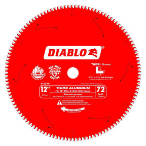 Diablo D1272N Circular Saw Blade, 12 in Dia, 1 in Arbor, 72-Teeth, Carbide Cutting Edge