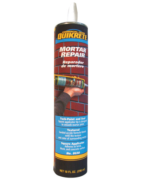 Quikrete Gray Acrylic Concrete and Masonry Caulk Sealant 10.1 oz, Pack of 6