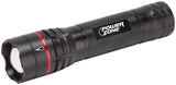 PowerZone 12098 Tactical Flashlight, AA Battery, LED Lamp, 700 Lumens, 150 m Beam Distance, 5 hr Run Time, Black