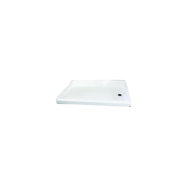 Specialty Recreation SP2424W Side Drain Shower Base, 24 x 24", White
