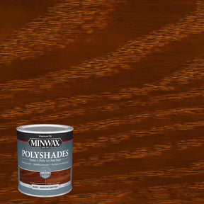 Minwax PolyShades Semi-Transparent Gloss American Chestnut Stain/Polyurethane Finish 1 qt, Pack of 4