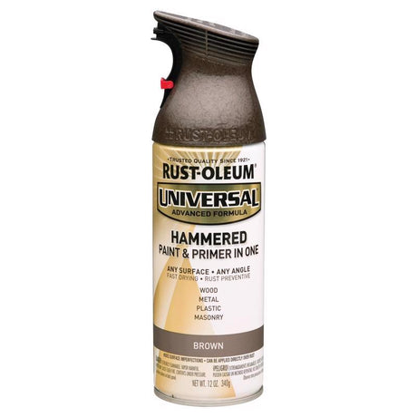 Rust-Oleum Universal Hammered Brown Spray Paint 12 oz, Pack of 6