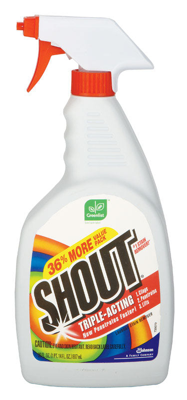 Shout No Scent Laundry Stain Remover 22 oz Liquid