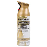 Rust-Oleum Universal Metallic Pure Gold Metallic Spray Paint 11 oz, Pack of 6