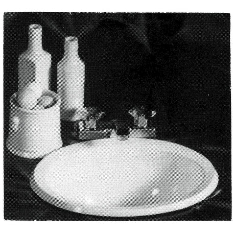 IVORY-WHITE ABS OVAL SINK