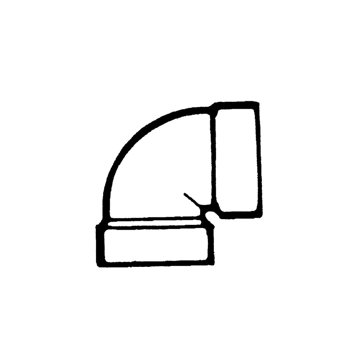 1/4 BEND VENT 1 1/2IN ABS