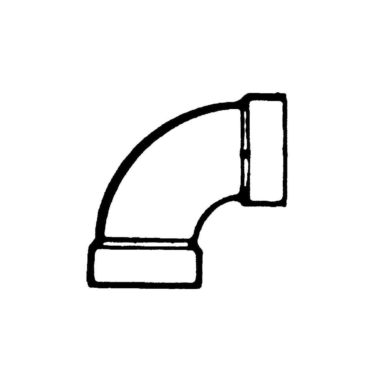 1/4 BEND 1 1/2IN ABS