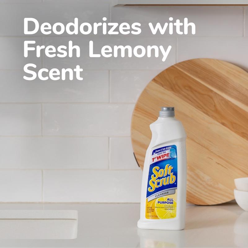 Soft Scrub Lemon Scent Cleanser 24 oz Cream