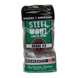 Rhodes American 2 Grade Medium/Coarse Steel Wool Pad 12 pk, Pack of 6