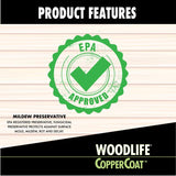 Woodlife Coppercoat Green Water-Based Wood Preservative 0.88 gal, Pack of 4
