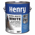 Henry Dura-Bright Smooth White Elastomeric Roof Coating 0.9 gal, Pack of 4