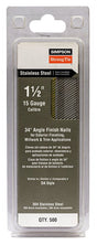 Simpson Strong-Tie S15N150SFB Series Finishing Nail, Tape Collation, 4D, 1-1/2 in L, 15 ga Gauge, Stainless Steel