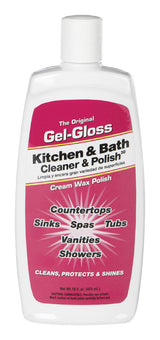 Gel-Gloss No Scent Kitchen and Bathroom Cleaner Liquid 16 fl. oz., Pack of 12