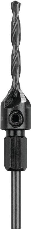 DEWALT DW2712 Drill Bit, 3/16 in Dia, 3-3/4 in OAL, Countersink, Spiral Flute, 4-Flute, 1/8 in Dia Shank