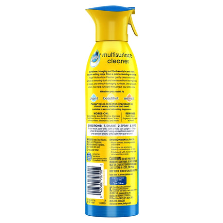 Pledge Rainshower Scent Multi-Surface Cleaner Liquid 9.7 oz, Pack of 6