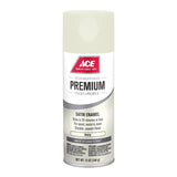 Ace Premium Satin Ivory Paint + Primer Enamel Spray 12 oz, Pack of 6