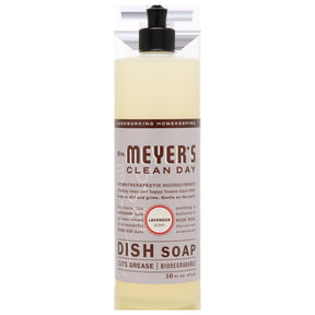 Mrs. Meyer's Clean Day Lavender Scent Liquid Dish Soap 16 oz 1 pk, Pack of 6
