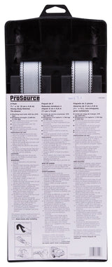 ProSource FH64059 Tie-Down, 1-1/4 in W, 16 ft L, Gray, J-Hook End Fitting, Steel End Fitting
