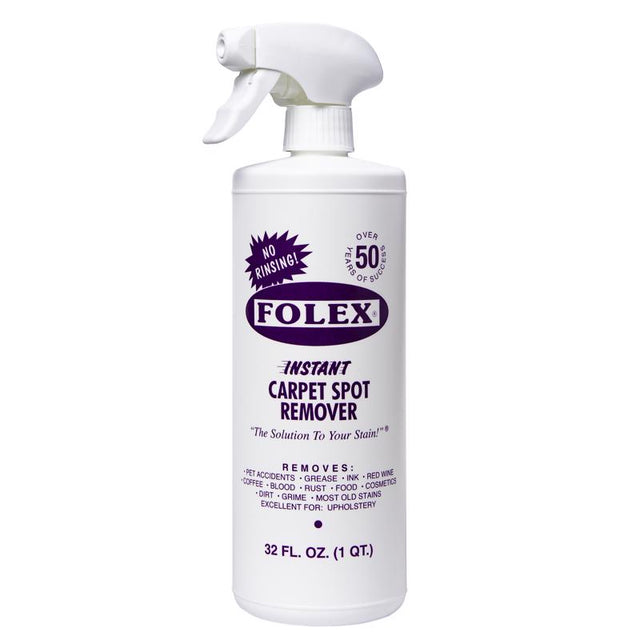 Folex No Scent Instant Carpet Spot Remover 32 oz Liquid, Pack of 12