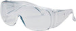 Jackson Safety V10 Unispec II Series 25646 Safety Glasses, Unisex, Universal Lens, Scratch-Resistant Lens, Clear Frame