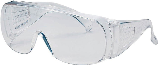 Jackson Safety V10 Unispec II Series 25646 Safety Glasses, Unisex, Universal Lens, Scratch-Resistant Lens, Clear Frame