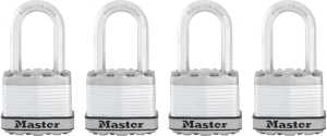 Master Lock Magnum Series M1XQLF Padlock, Keyed Alike Key, 5/16 in Dia Shackle, 1-1/2 in H Shackle, Stainless Steel Body