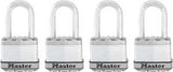 Master Lock Magnum Series M1XQLF Padlock, Keyed Alike Key, 5/16 in Dia Shackle, 1-1/2 in H Shackle, Stainless Steel Body