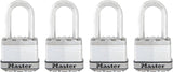 Master Lock Magnum Series M1XQLF Padlock, Keyed Alike Key, 5/16 in Dia Shackle, 1-1/2 in H Shackle, Stainless Steel Body