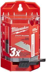 Milwaukee 48-22-1950 Utility Blade, 2-3/8 in L, Carbide Steel, 2-Point, 50/PK