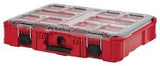 Milwaukee PACKOUT 48-22-8430 Organizer, 75 lb Capacity, 19.76 in L, 15 in W, 4.61 in H, 10-Compartment, Plastic, Red