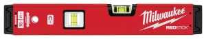 Milwaukee REDSTICK Series MLBXM16 Magnetic Box Level, 16 in L, 2-Vial, Magnetic, Aluminum, Red