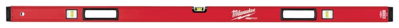 Milwaukee REDSTICK Series MLBX59 Beam Box Level, 59 in L, 3-Vial, Aluminum, Red