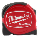 Milwaukee 48-22-7727 Tape Measure, 26 ft L Blade