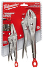 Milwaukee 48-22-3602 Locking Plier Set, Steel, Silver